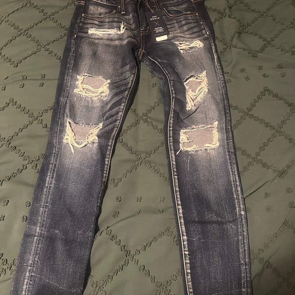 American Eagle Outfitters Dark Blue Skinny Jeans
